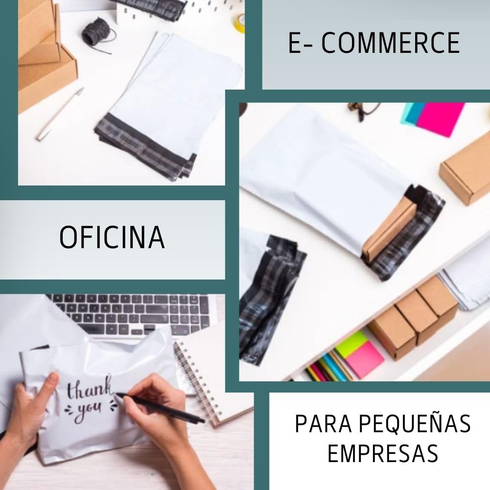 RAGO Bolsas de envío 35x45 cm I 25 uds I blancas I LDPE 50 µm | Autoadhesivas