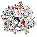 nobrand 62 Fogli/Adesivi Cartoon Snoopy Adesivi Decorativi per Auto Moto Auto Elettrica Bauli Adesivi Impermeabili 5-10 cm