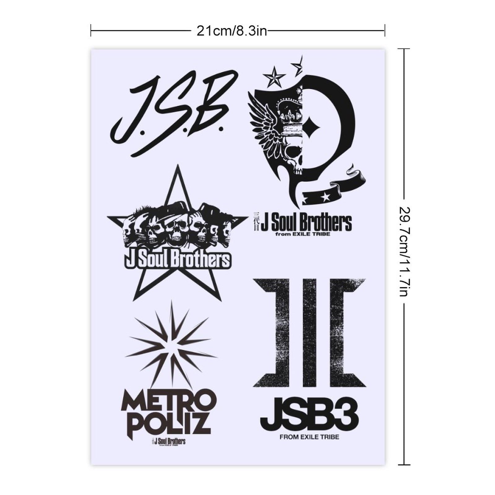 Amazon.co.jp: ステッカーセット三代目 J Soul Brothers 三代目 J Soul 
