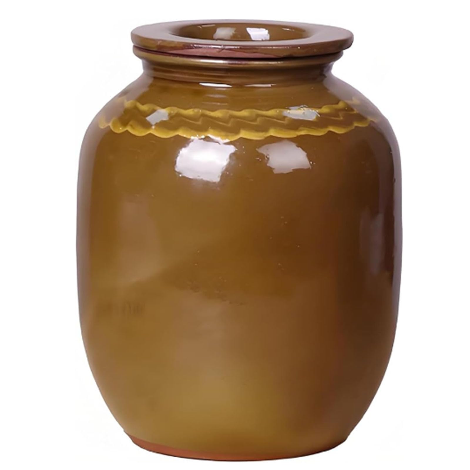 IXTREGZJKM Ceramic Rice Jar, Chinese Food Storage Jar, Ceramic Food Storage Container with Lid, Chinese Sealed Large Ceramic Rice Jar, Storage Jar for Flour, Sugar, Rice B 25kg