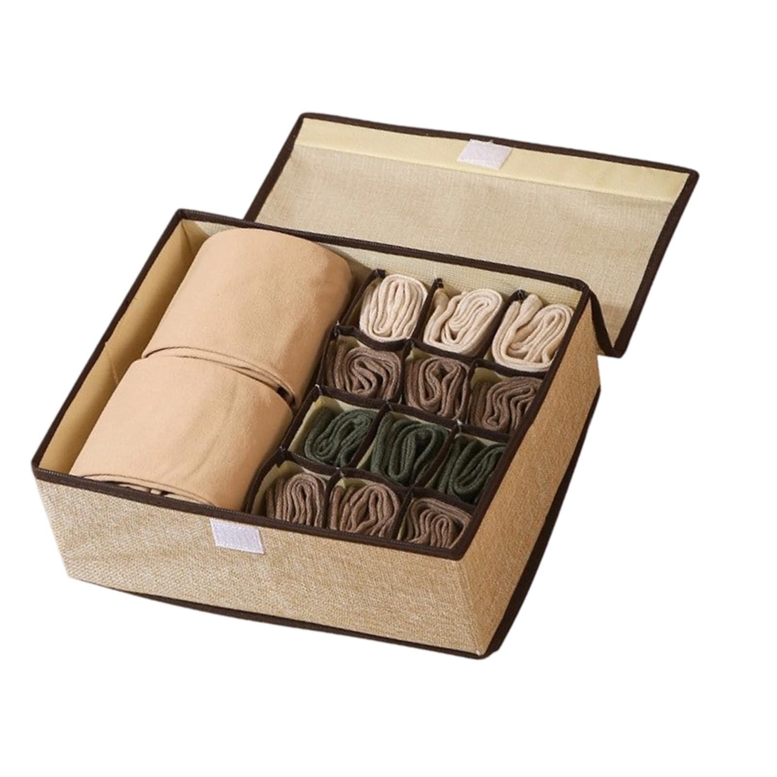 carotoe Portable Nonwoven Undergarment Box with Ventilated Panels for Compact Spaces Reinforced Structure Storage Box