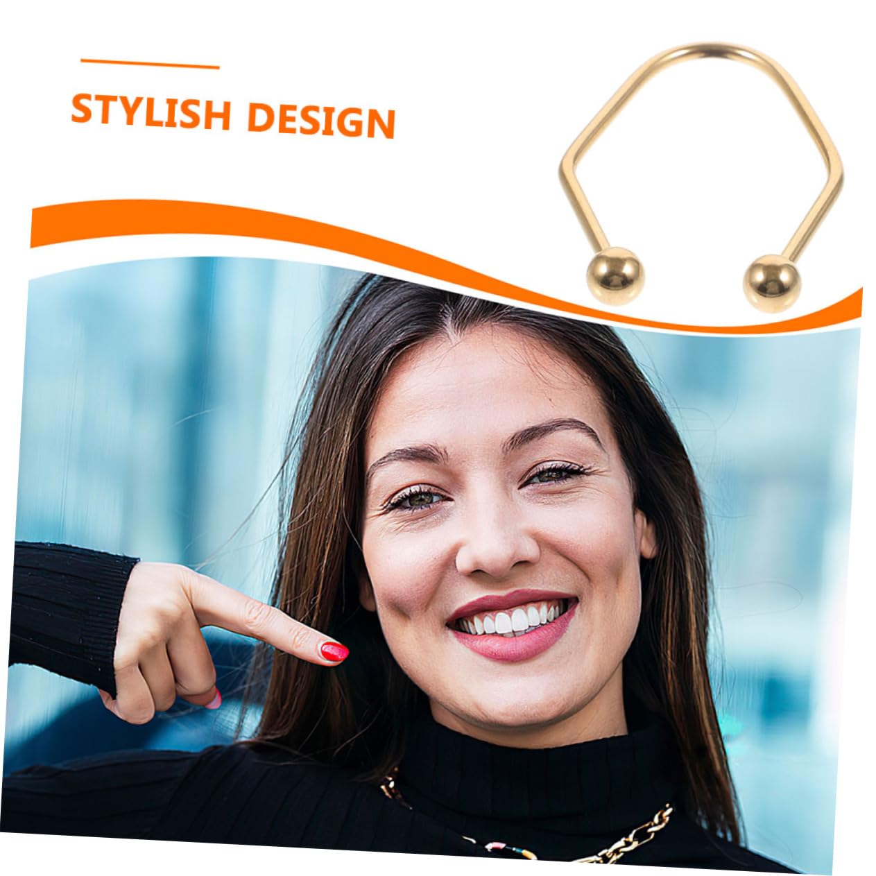 Gogogmee Gold Chrome Facial Dimple Trainer Set Dimple Maker Tool for Face Sculpting