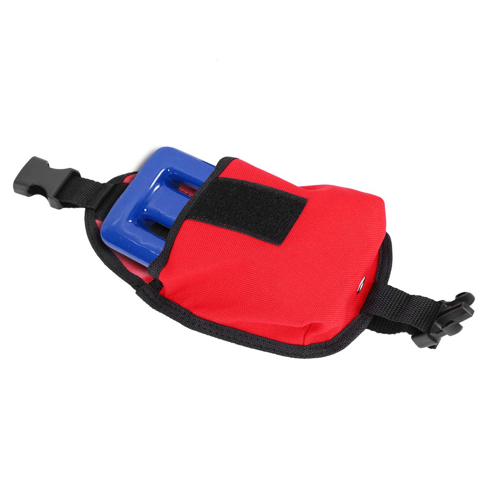 Emoshayoga Bottom Leakage Hole Diving Weight Pack Diving Accessories, for (Red)