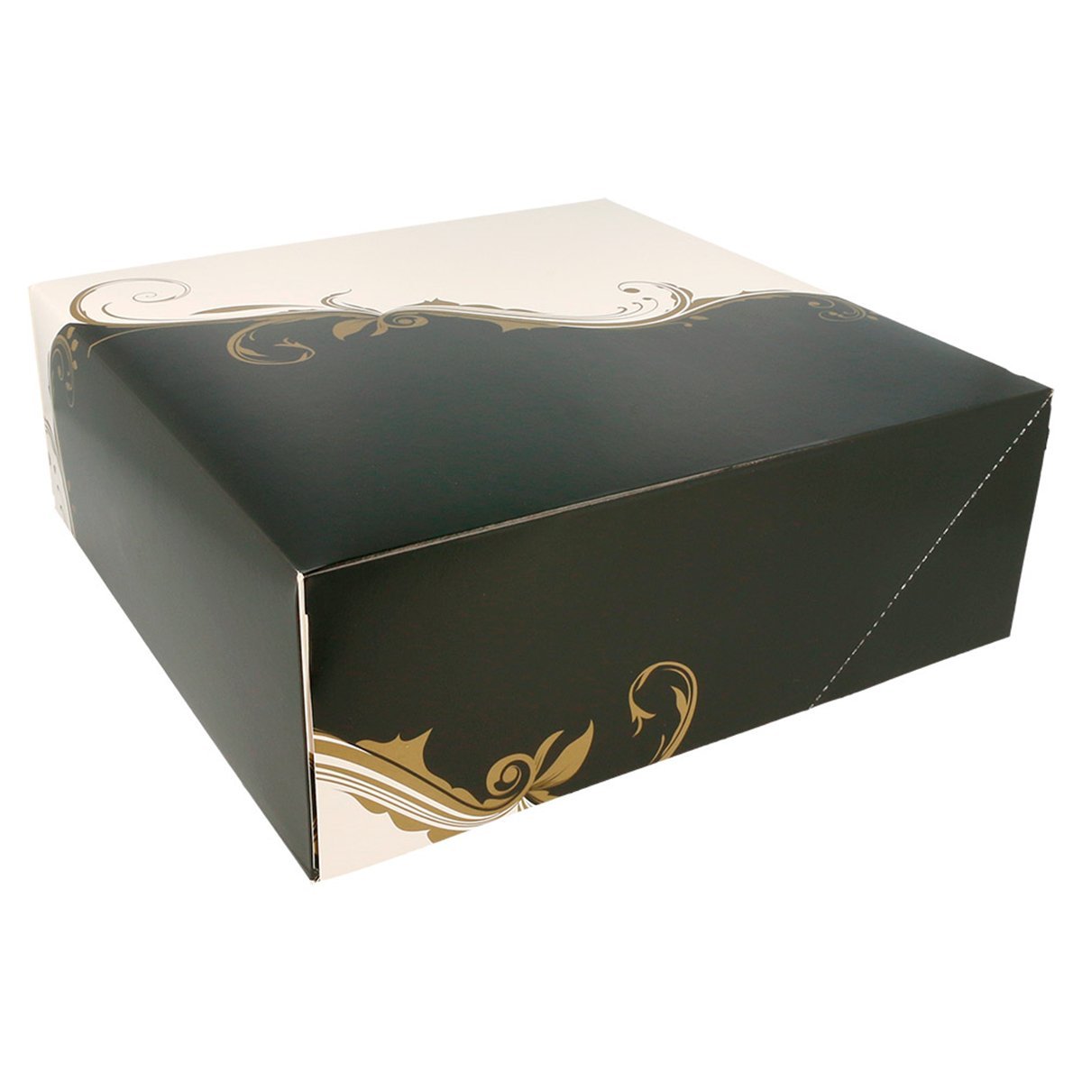 Garcia de Pou 204.67 Scatole da pasticceria senza finestra 275 G/M2, 28 x 28 x 10 cm, set da 50, bianco