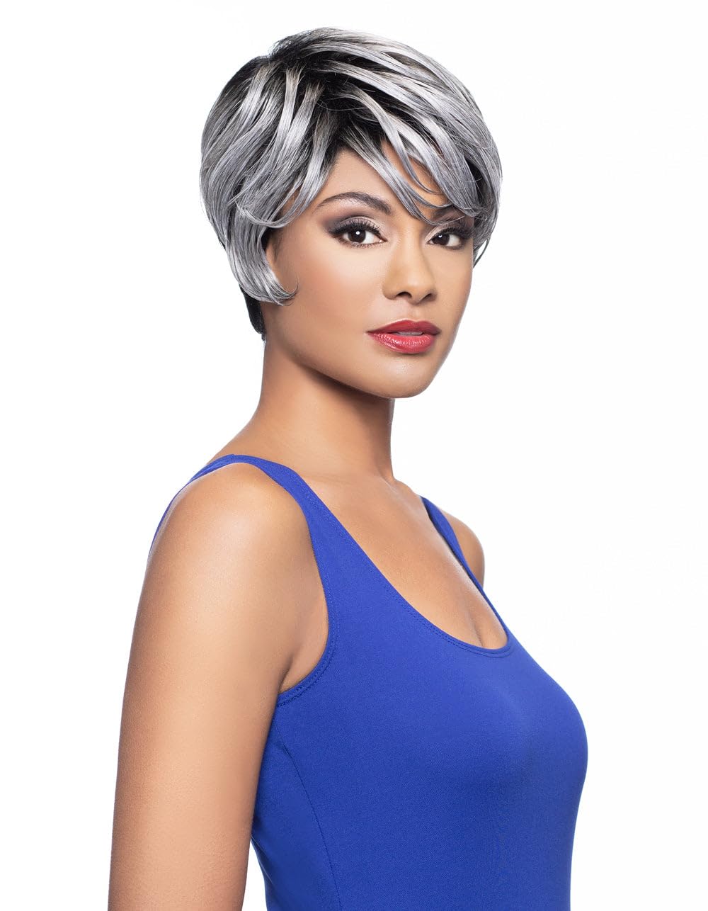 Chloe Wig Color T1B/Silver – Foxy Silver Wigs Short Boy Cut Straight Wispy Bangs Fusion Heat Synthetic Side Part African American Average Cap Bundle Maxwigs Hairloss Booklet Chloe Wig Color T1B/Silver – Foxy Silver Wigs Short Boy Cut Straight Wispy Bangs Fusion Heat Synthetic Side Part African American Average Cap Bundle Maxwigs Hairloss Booklet