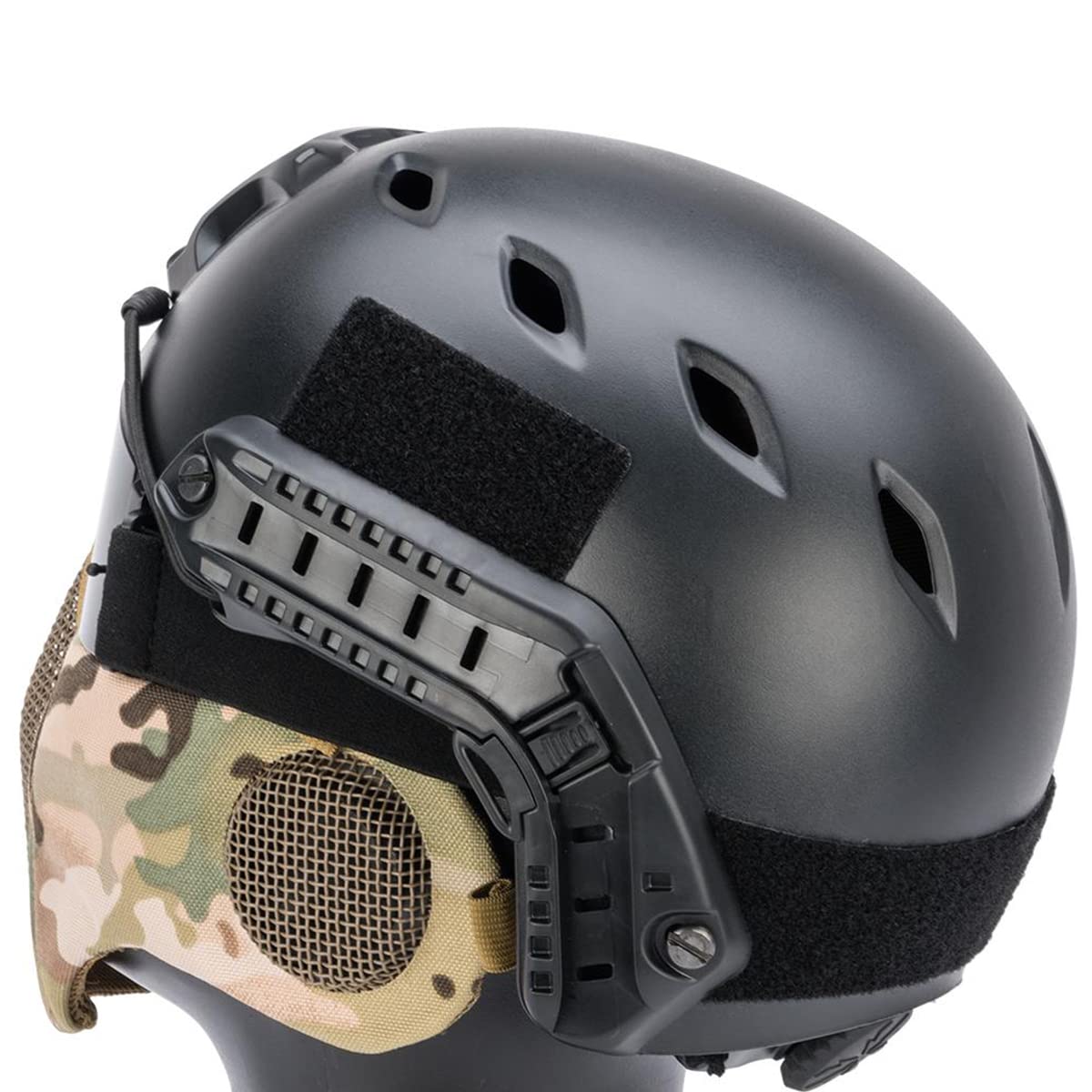 Airsoft Helmet Set, With Soundproof Headphones And Paintball