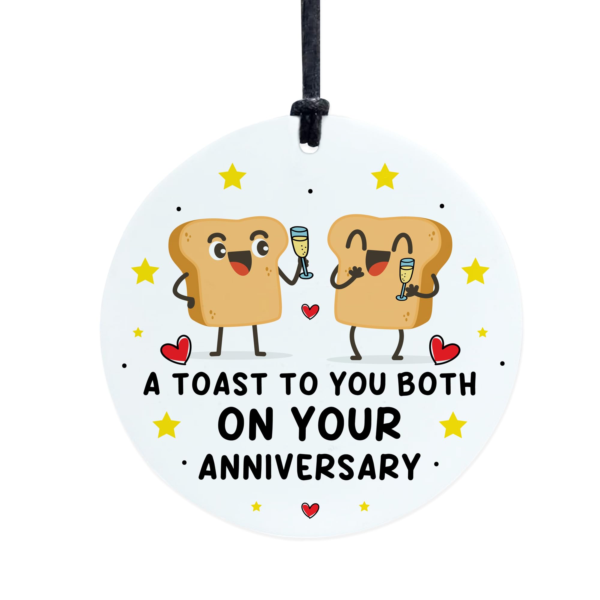 Red Ocean Funny Anniversary For Couple Toast To You On Your Anniversary Novelty Gift For 1st 2nd 3rd 5th 10th 20th 30th 40th 50th Present Couple Keepsake