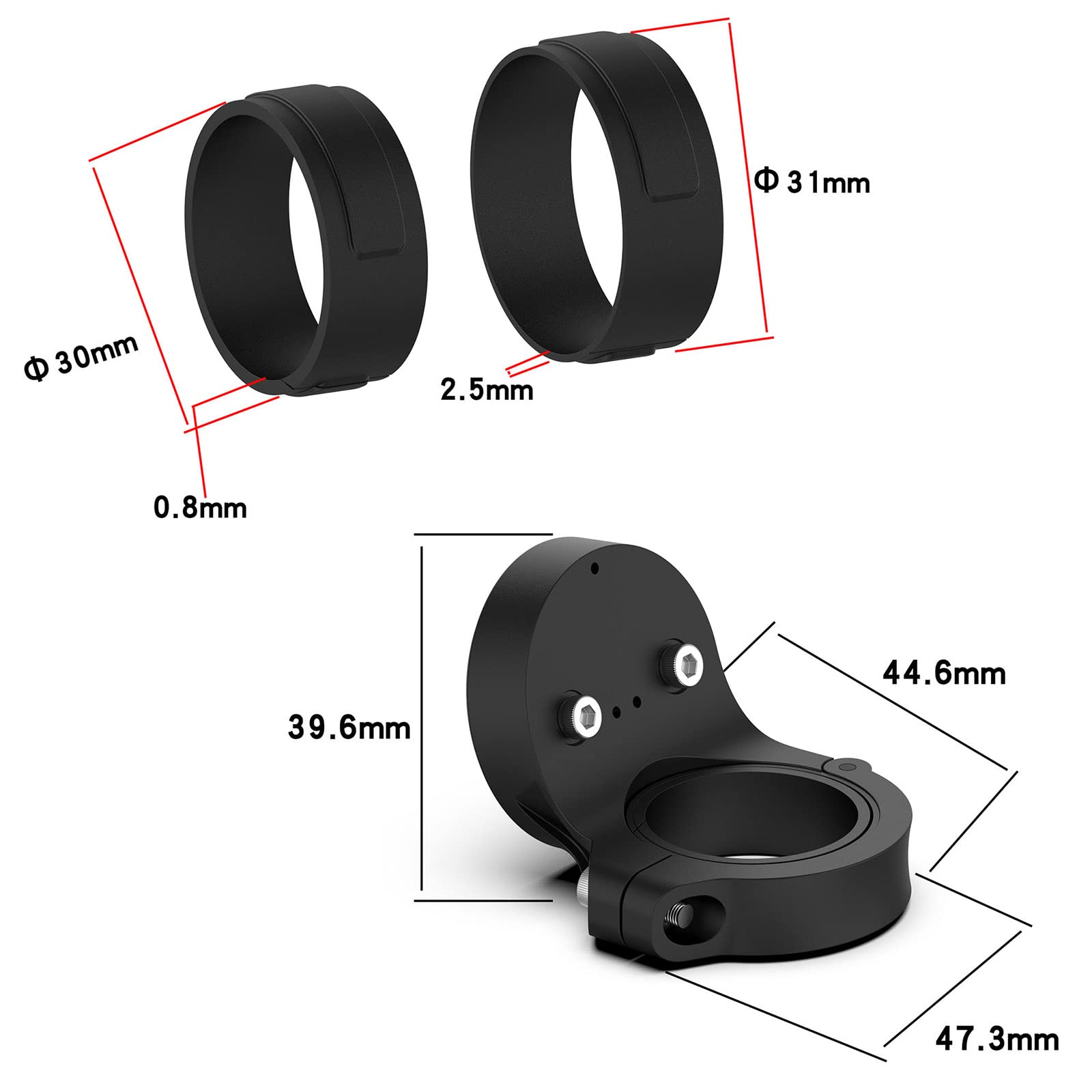 HUAYUWA Support De Feu Arrière Pour Tige De Selle De Vélo Compatible Avec