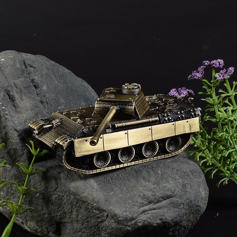 German Panther Tank All-Metal Model Military Model Furniture for Display (Bronze)