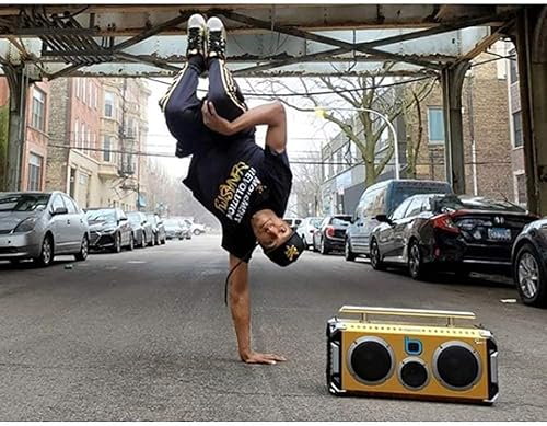 Miniatura 6 de Bumpboxx Altavoz portátil Bluetooth Boombox Flare8 NCAA Arizona St  Boombox retro con altavoz Bluetooth  Batería de litio recargable  Incluye