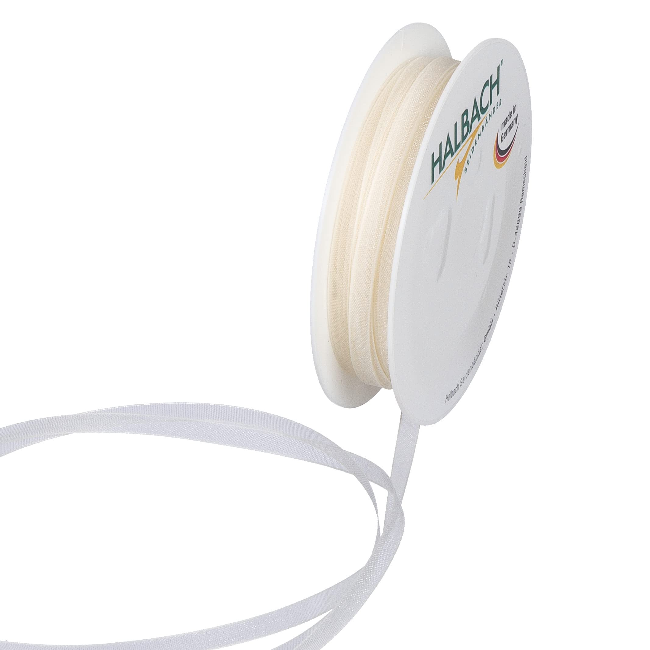 Halbach Seidenbänder Ribbon Cream 50 Metres x 5 mm
