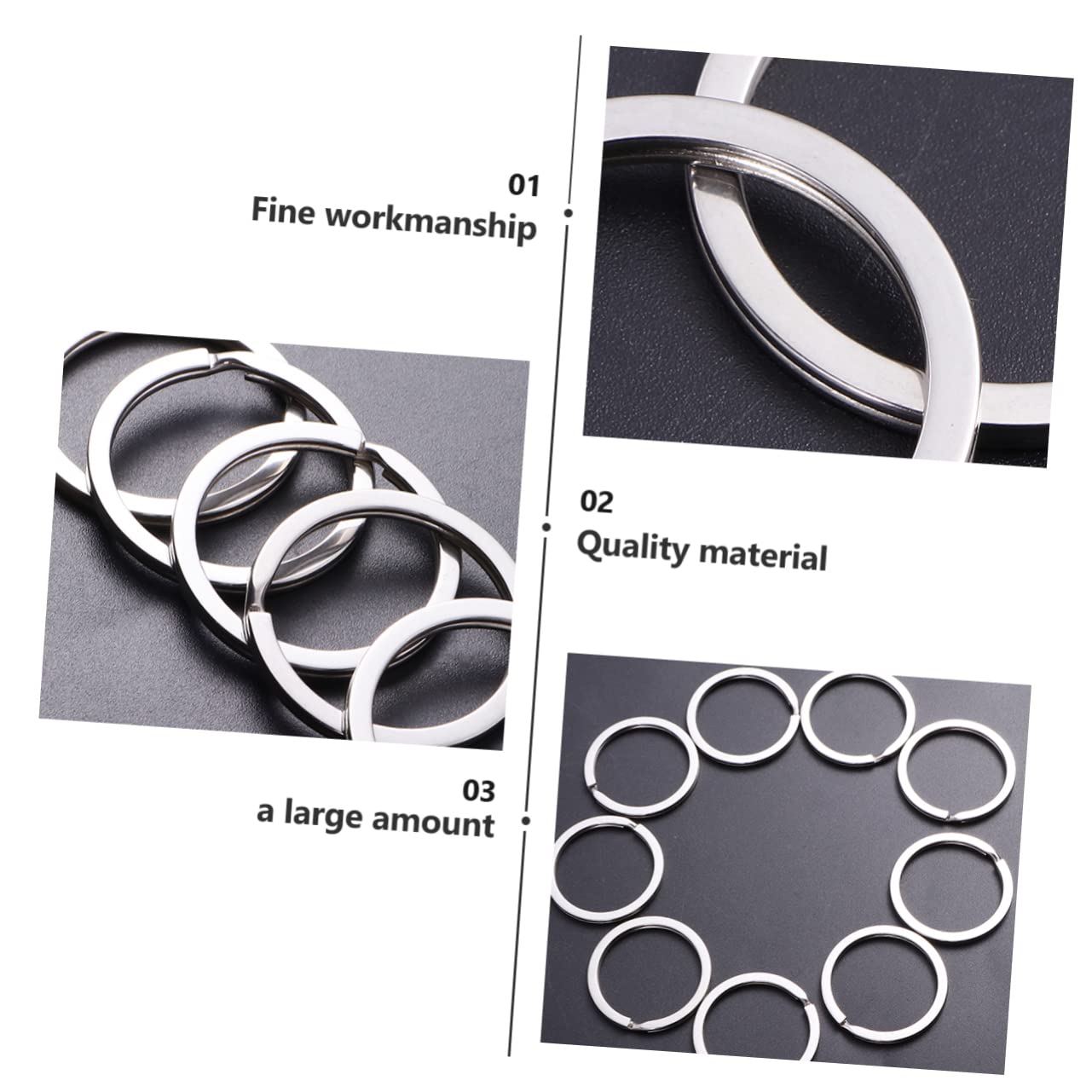 100 Catene In Ferro Con Perlina E Connettore - Per Portachiavi, Tags E DIY - Foto 5