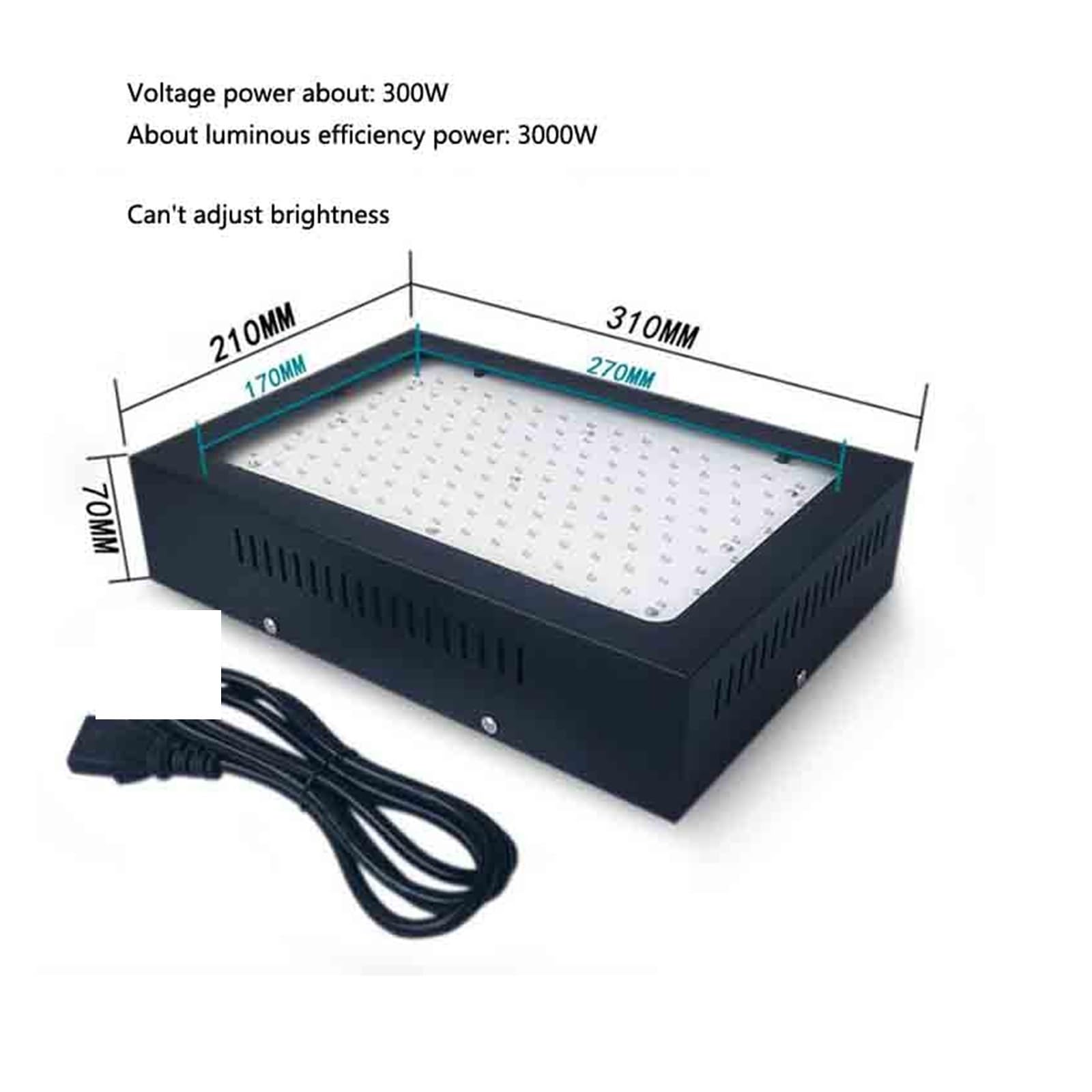 UV-Härtungslampe 3000W 395nm 405nm 365nm LED-UV-GEL-Härtungslampe UV-Schwarzlicht-Öldruckmaschine Tinte Farbe Siebdruck 3D-Drucker(405nm)
