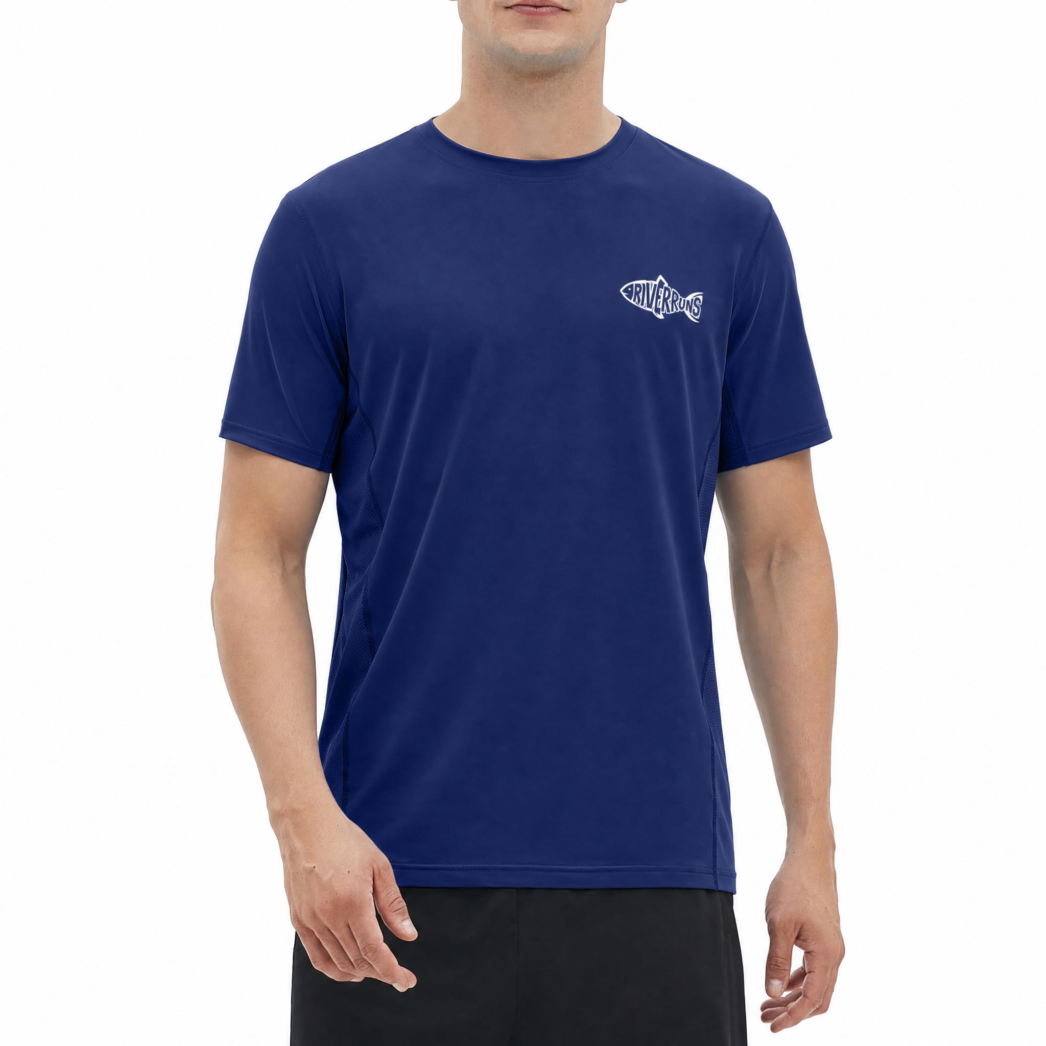 Men's UPF 50+ Quick-Dry Fishing Shirt with Breathable Mesh Back