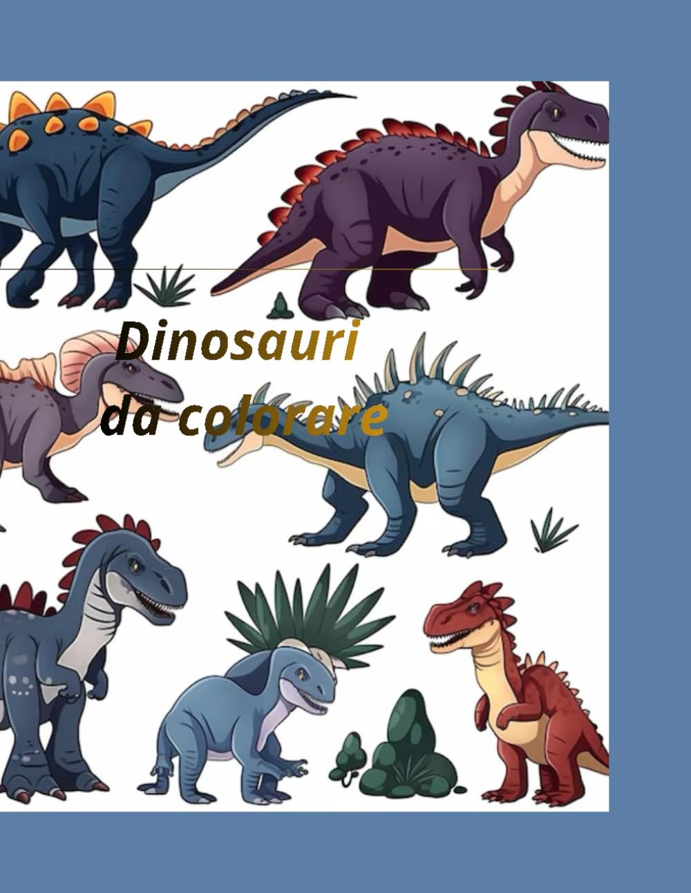 Dinosauri carini da colorare per bambini