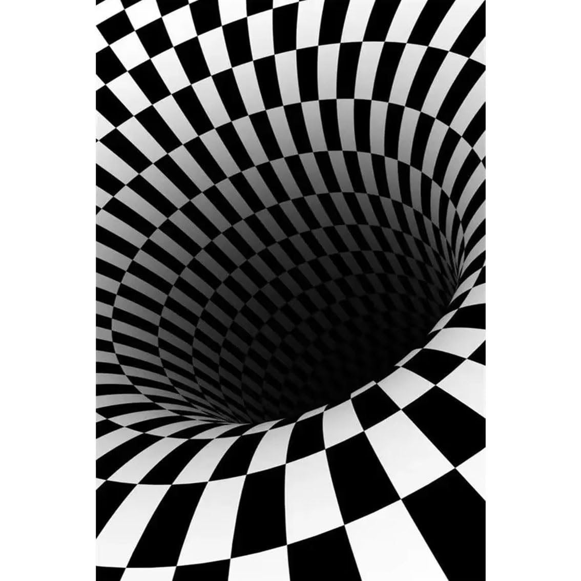 Tableau sur toile illusion d'optique affiche design abstrait 30x45