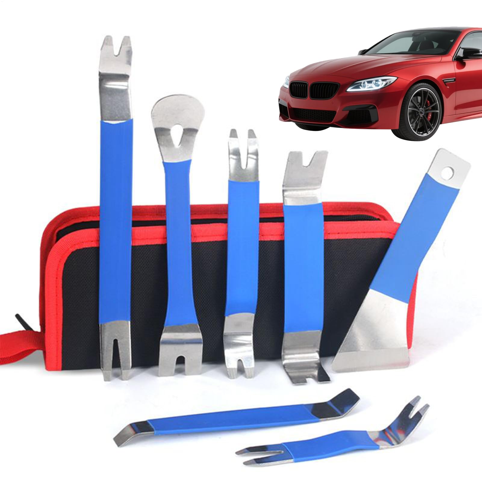Kit d'outils de démontage de garnitures auto en nylon avec pieds de biche