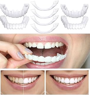 Dentures, Braces, Incisor Stickers, DIY Temporary Dental Restoration Kit Combo, Snap-On Veneers, Mouldable Dentures Multiple Options Fill to Repair Missing and Broken Teeth Painless No Drilling.