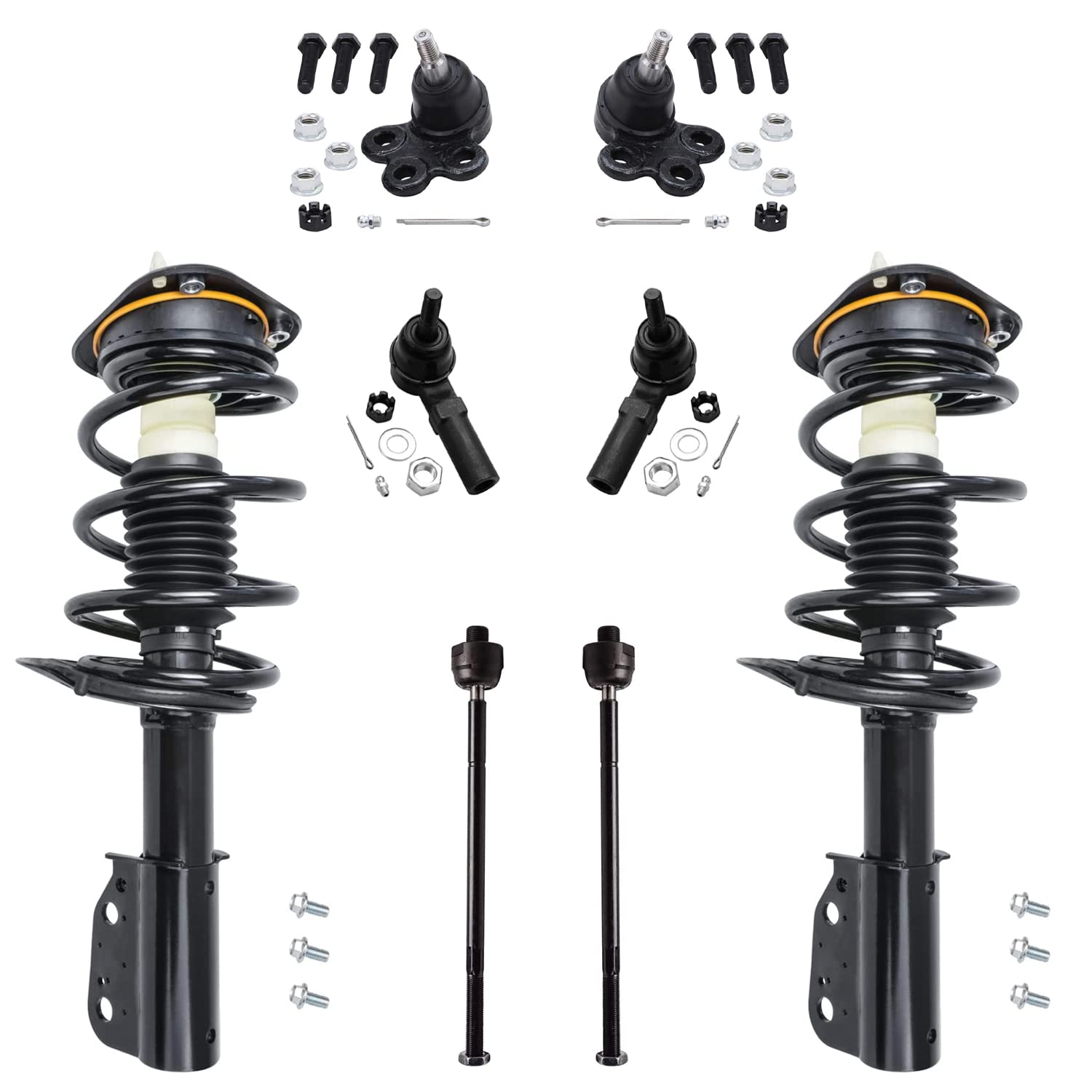Detroit Axle - 8pc Front Suspension Kit for 00-05 Buick LeSabre