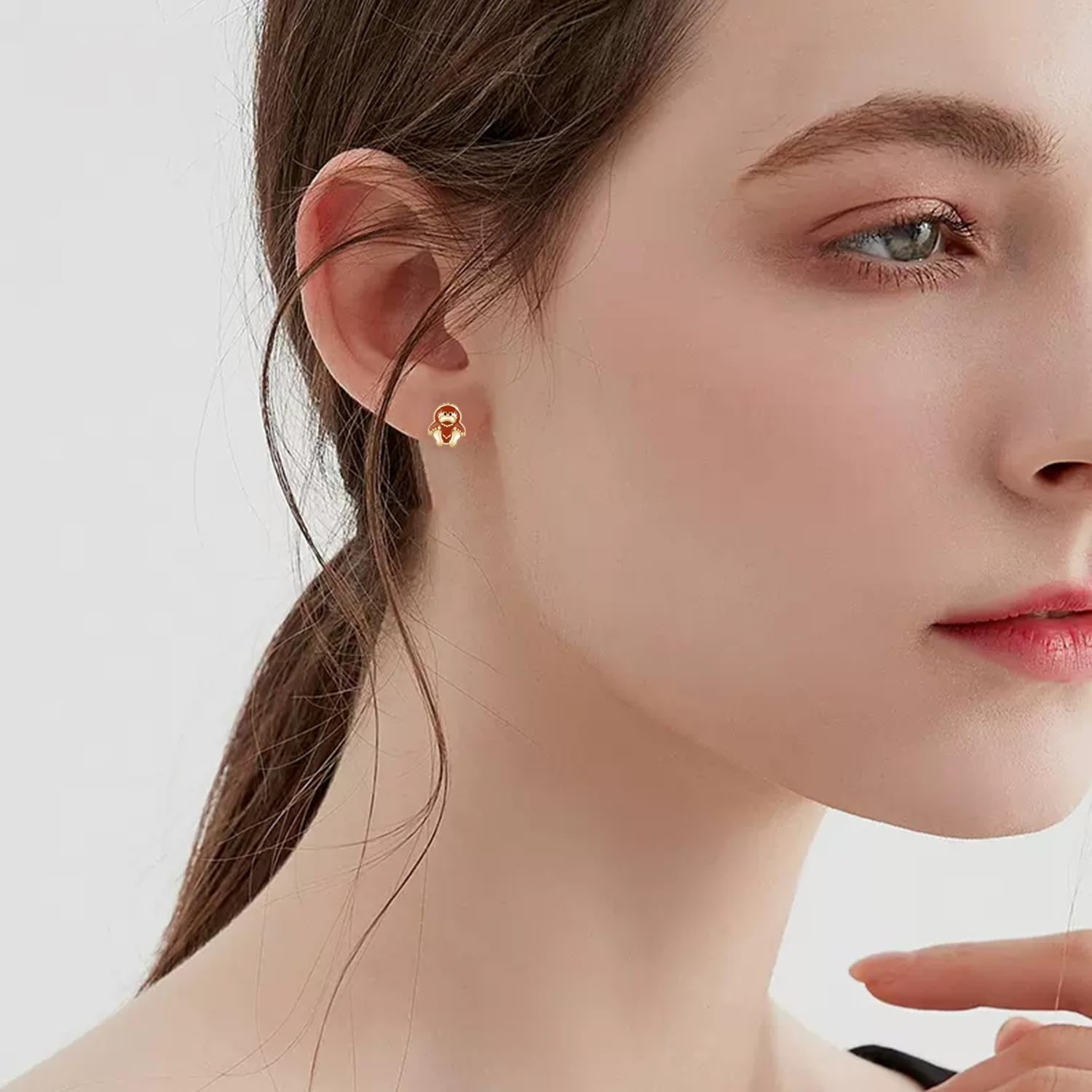 Peacock/Groundhog/Black Bear/Bigfoot/Dragon/Orange Cat/Beluga Whale/Arctic Fox/Polar Bear/Snowy Owl Earrings 925 Sterling Silver Cute Animal Jewelry Gifts for Women