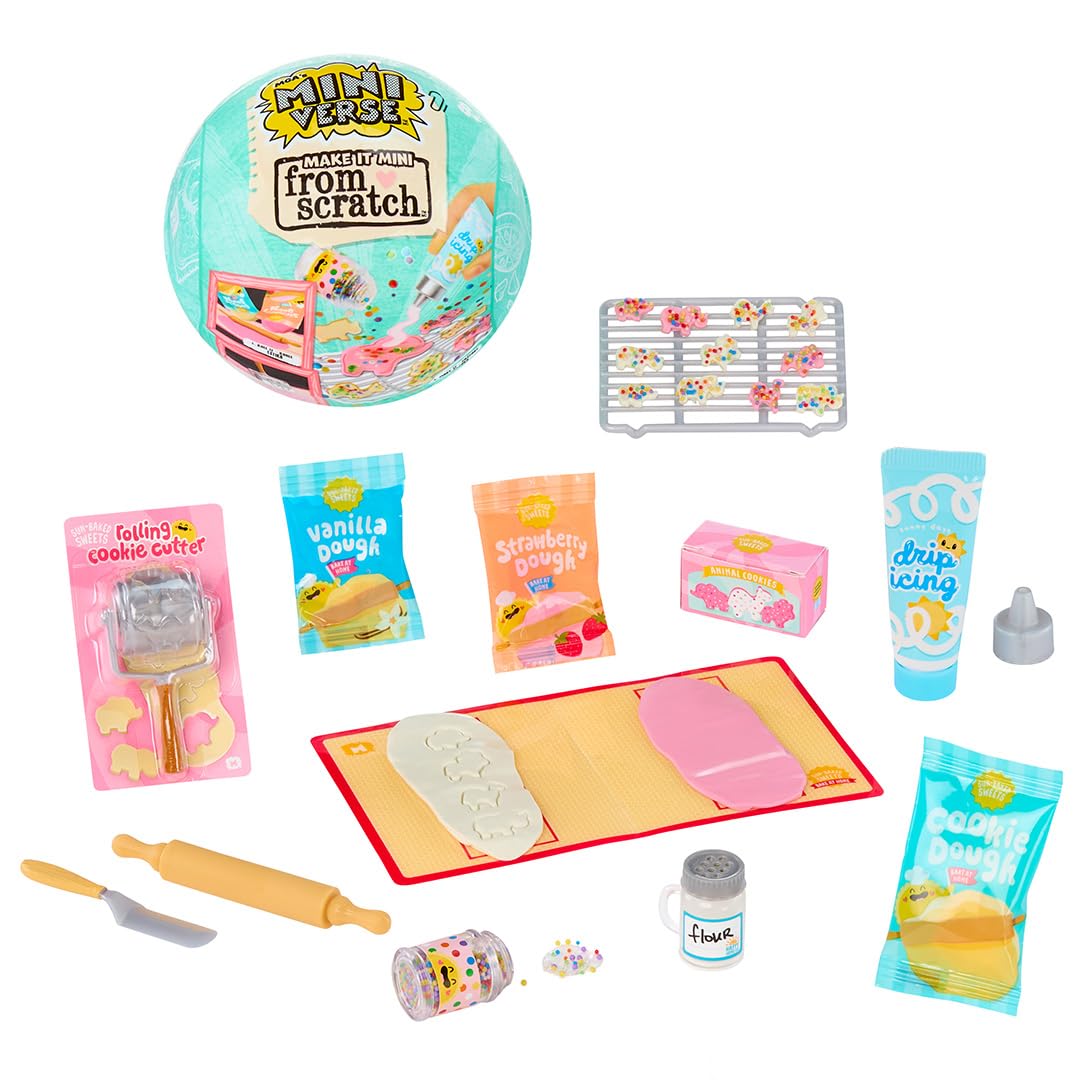 MGA's Miniverse Make It Mini From Scratch Series 3 - DIY Mini Food Collectables with Air-Dry Ingredients and Accessories, 8 Recipes to Collect, Non-Edible, For Ages 8+