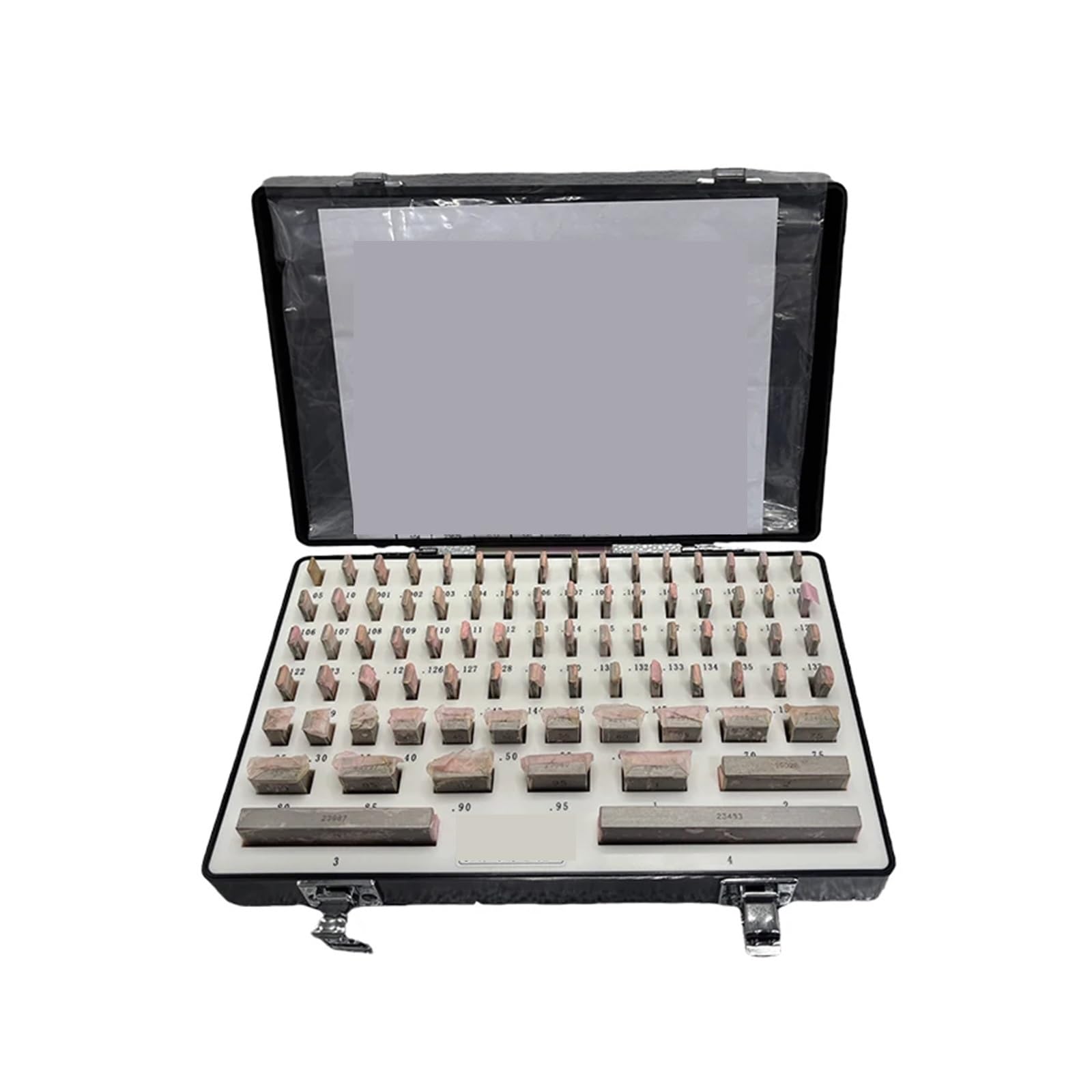 Bloques patrón, Juego de bloques patrón es, juego del inglés, grado, bloque acero alta velocidad