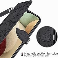 Vista 18 de for Samsung Galaxy A13 5G Wallet Case, Samsung A04S Case, Embossed Tree Premium PU Leather [Kickstand] [Card Slots] [Wrist Strap] [6.5 inch] Phone