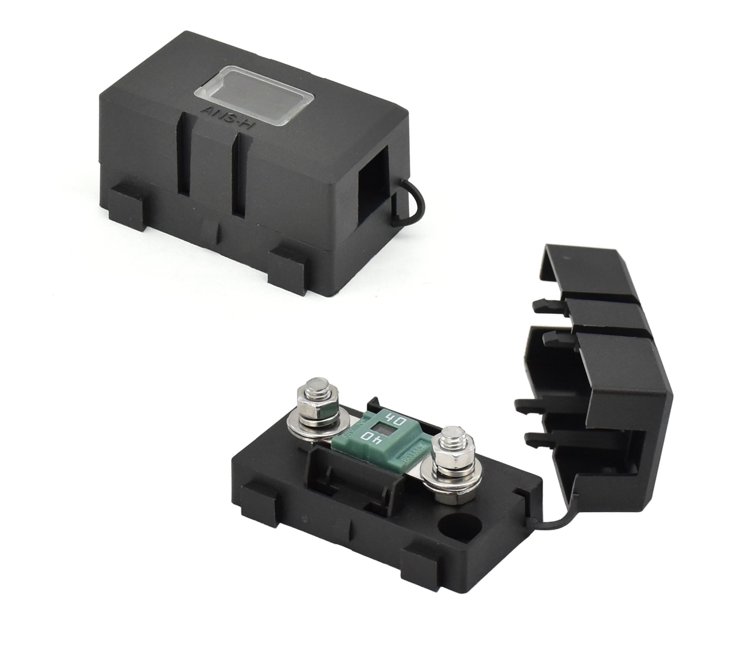 Fit4Less Midi ANS-H Bolt down Fuse Hoder with 2X 40A spare fuses, terminals, shrinking tubes - Image 2