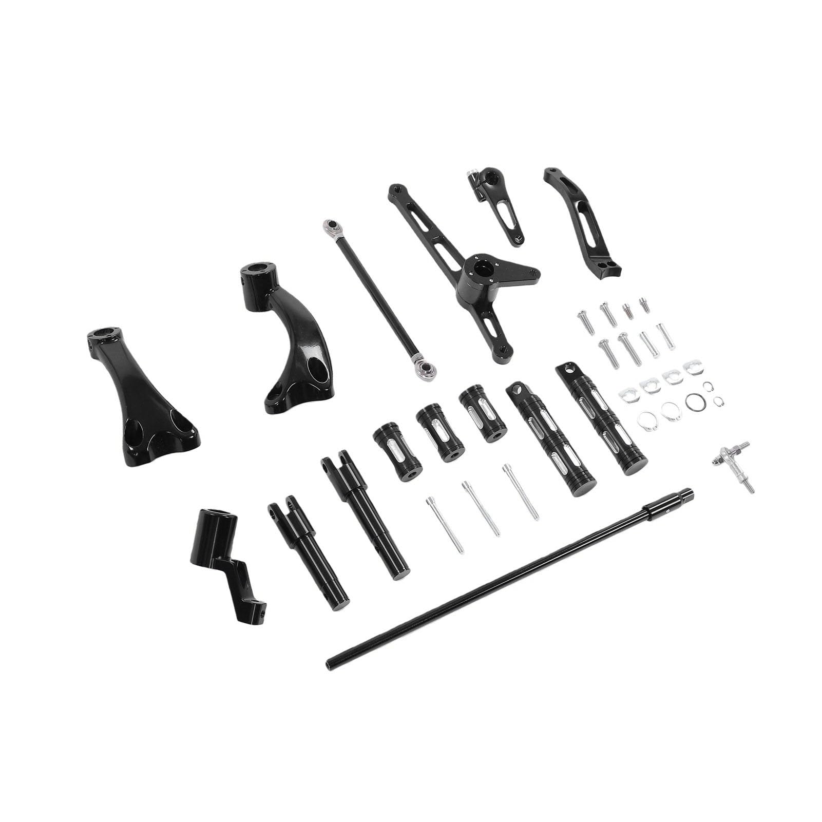Cocoarm Zestaw Podpórek do Stóp do Kontroli Przednich Motocykli dla (BLACK)