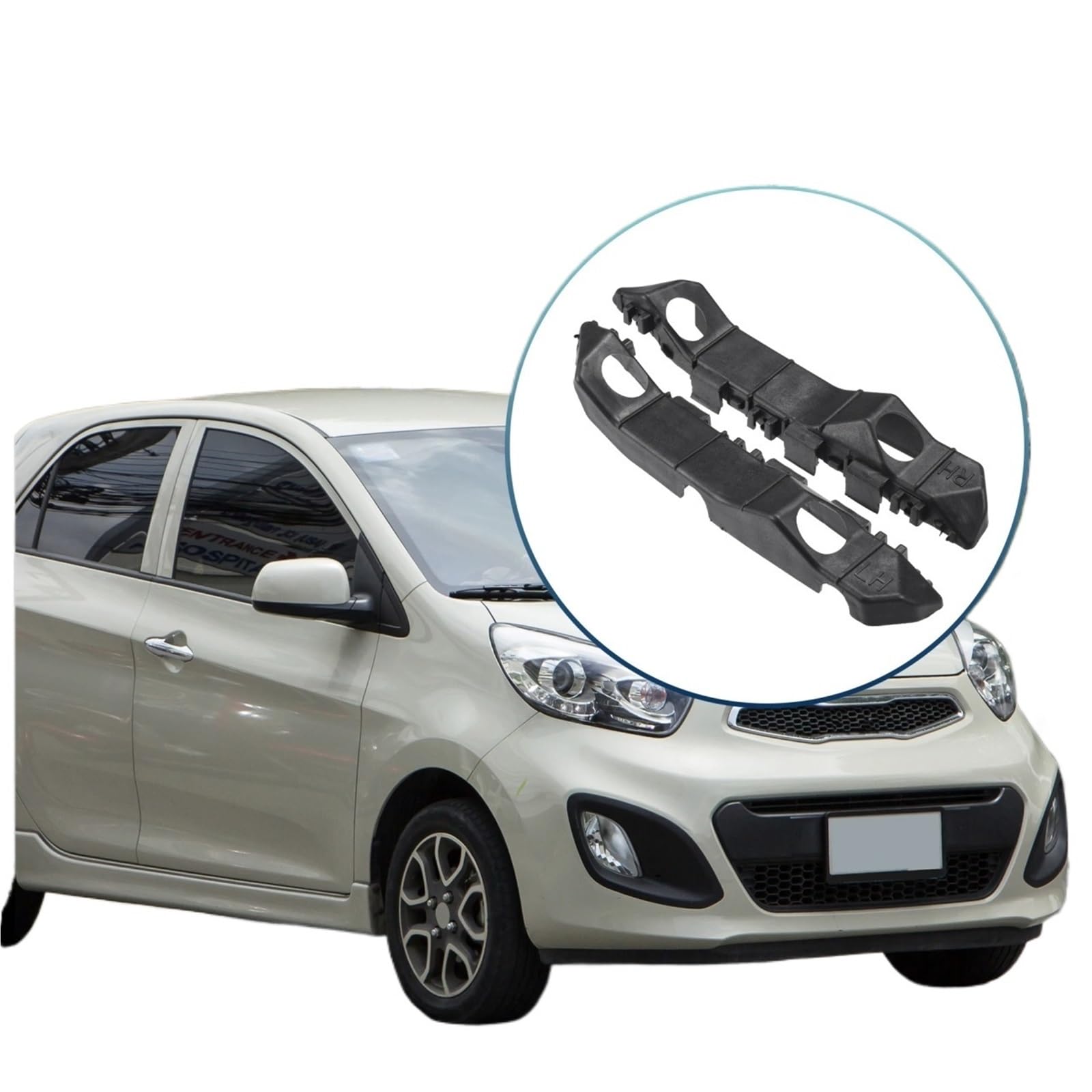 Staffa Paraurti Anteriore Sinistra E Destra Per Kia Picanto 2012 865131Y000 865141Y000 Paraurti Staffa Di Supporto Lato Sinistro Destro Anteriore Fermo