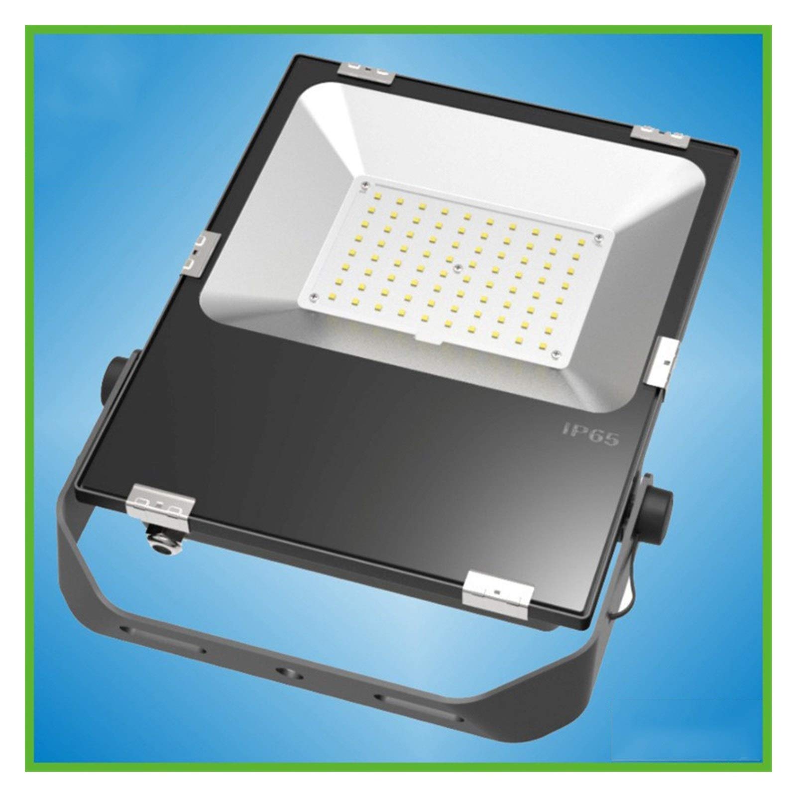 80W Led Work Light Lights PF0.95 RA80 Floodlight Outdoor Slim(Warm White)