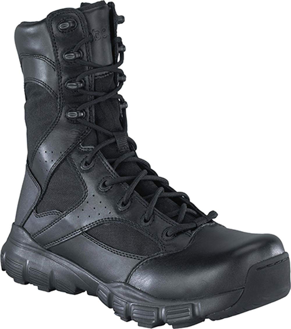 Reebok Military Dauntless 8in Side Zip Military Boots UK 8 Black
