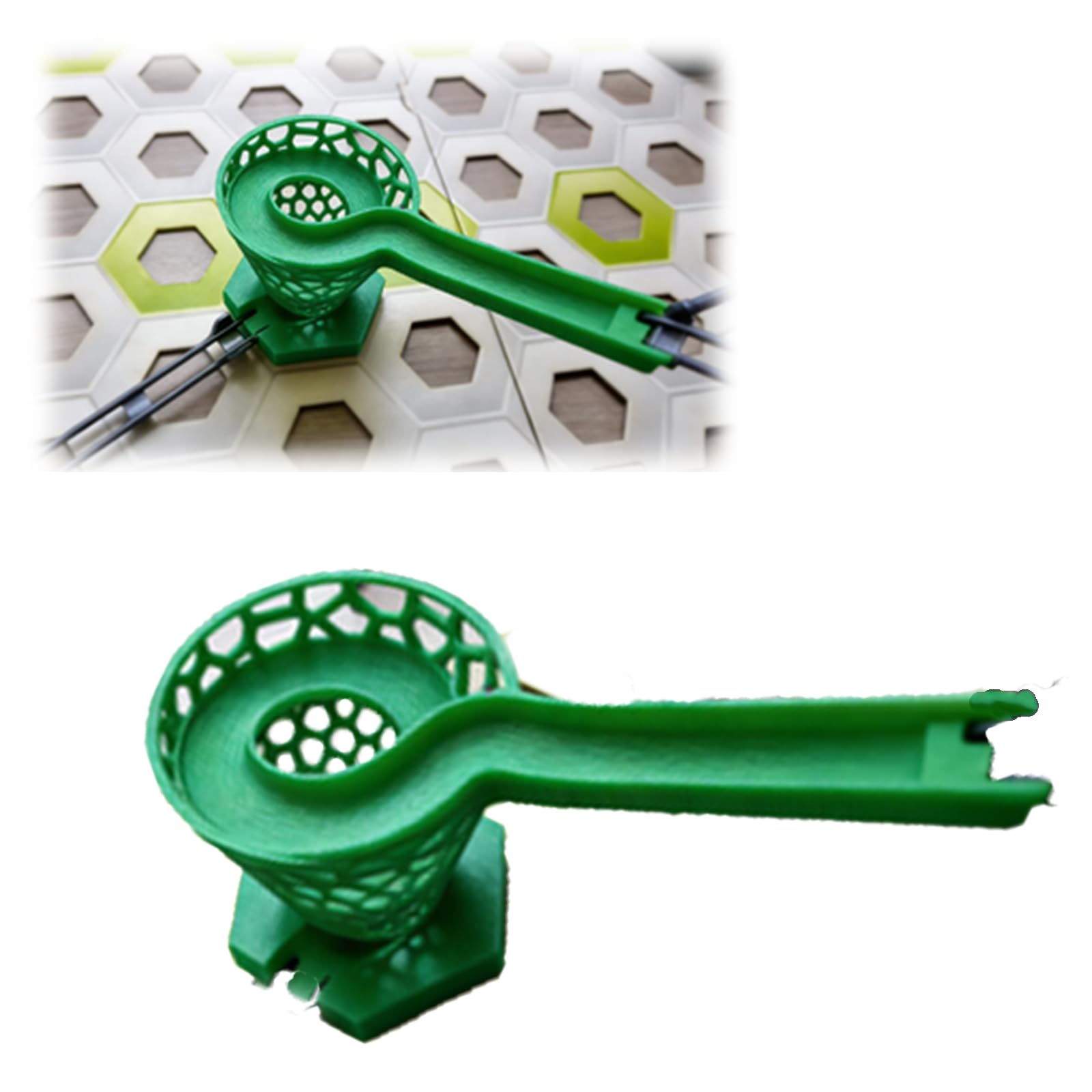 Helix Tornado Tile Compatible with Gravitrax - Custom Marble Run Expansion Piece with Spi…