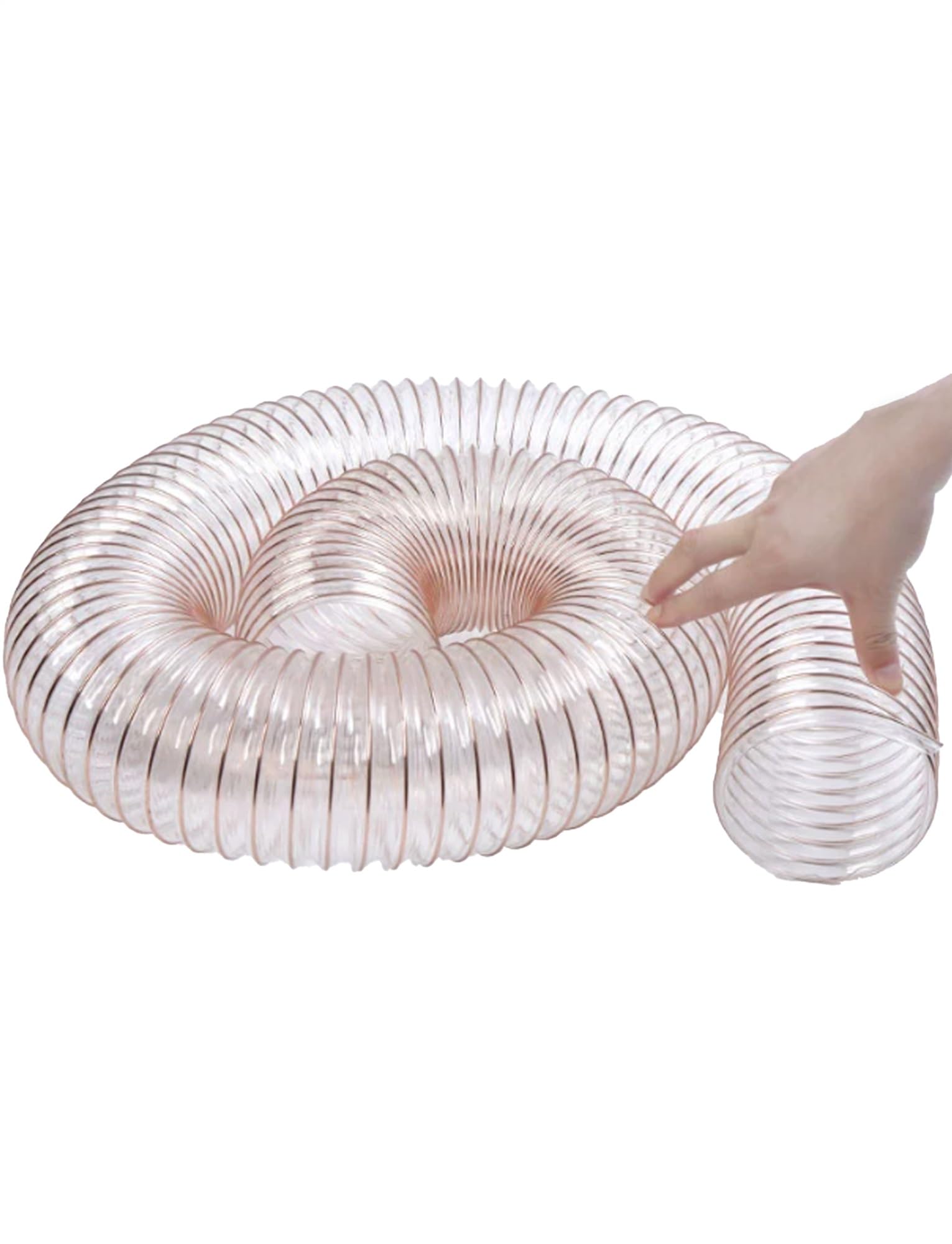 Manguera de vacío flexible con separador de polvo de 0,93 mm de grosor, resistente a perforaciones y con alambre de acero revestido de cobre.(160mm/6.3 in)