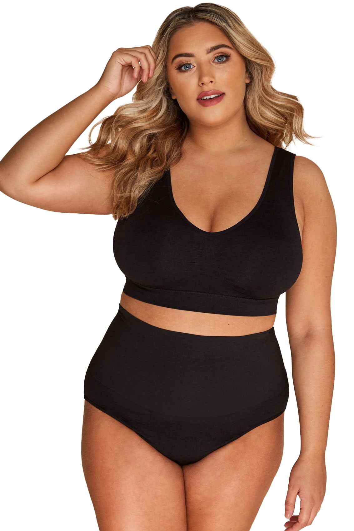 Yours Women's Black Slimming Briefs In Size 26-28
