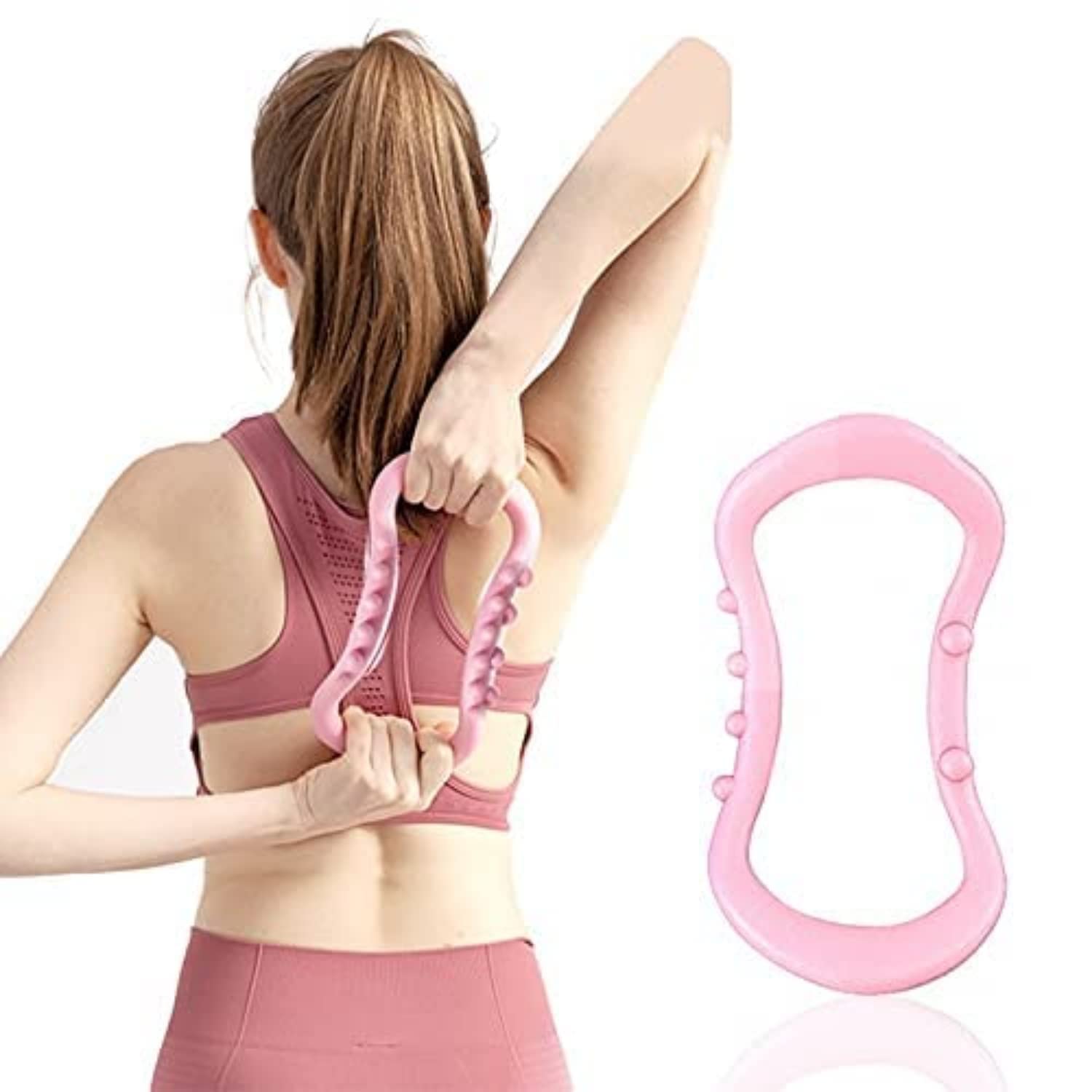 Perfect deal Yoga Ring Yoga Circle Stretch Ring Fascia Massage Workout Pilates Ring Fitness Home Gym Accessories
