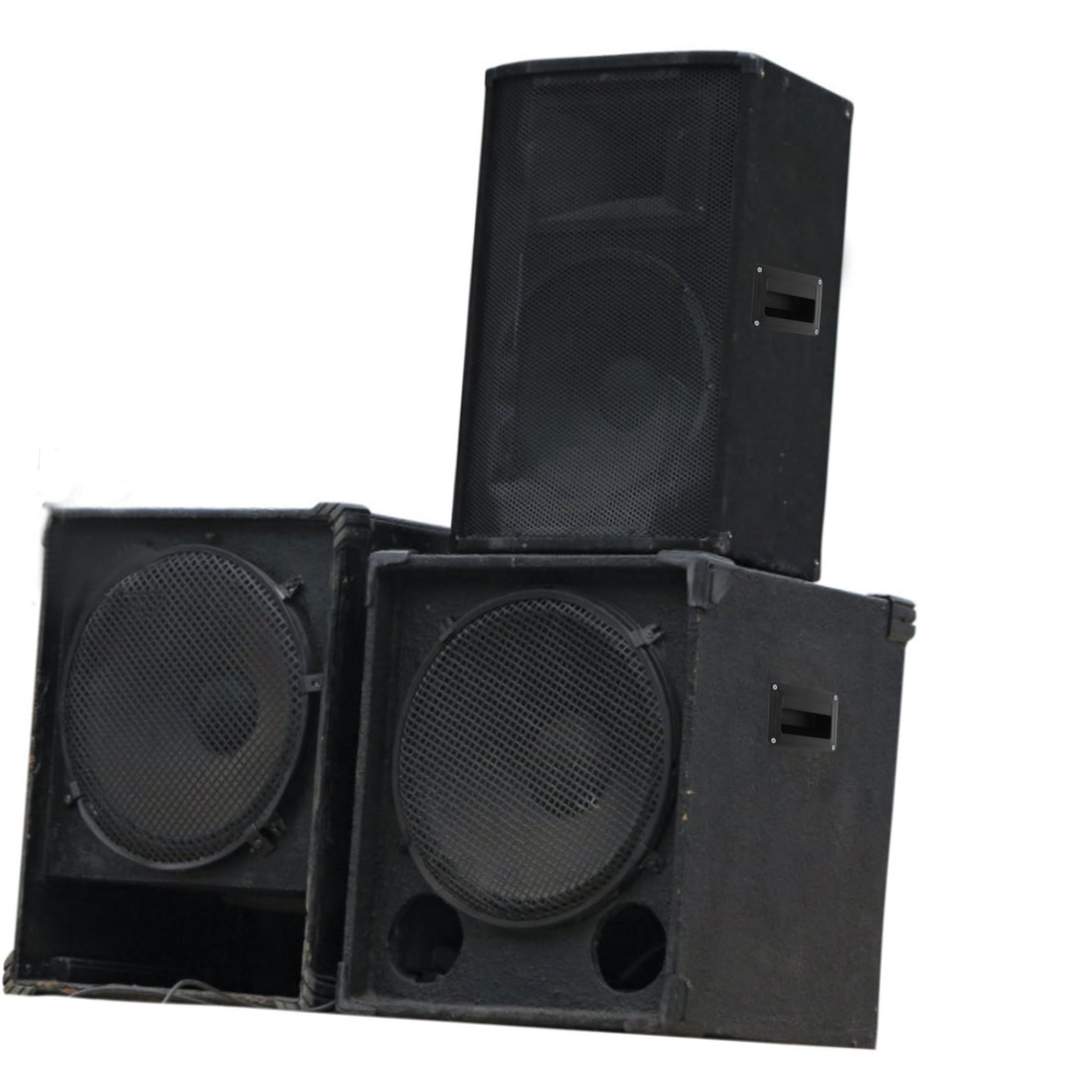 Gadpiparty 4pièces Poignées Latérales Encastrées Plastique pour Enceintes Audio Lot de Design Simple Et Pratique Accessoires De Remplacement pour Transport Sécurisé des Haut-parleurs De Scène