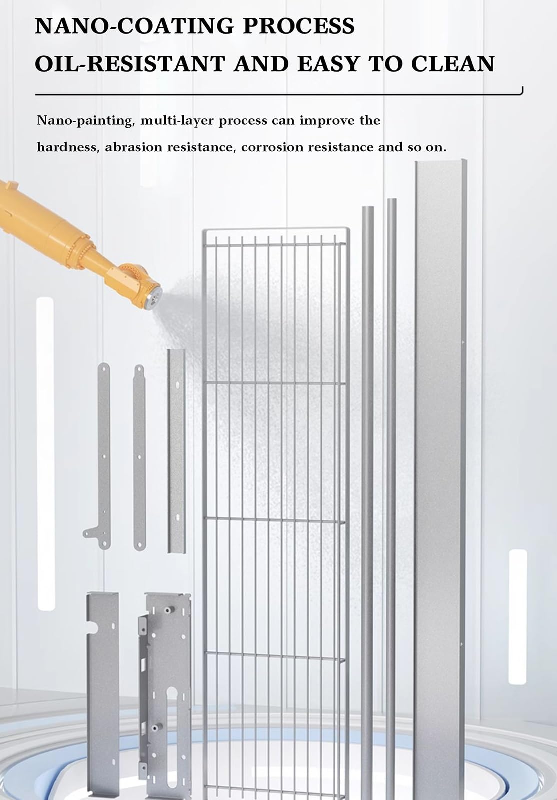 Organisateur de cuisine Organiseur de cuisine pliable et rétractable, étagère de rangement rétractable, étagère flottante en acier au carbone, gain de place, pour armoire à café, garde-manger, placard
