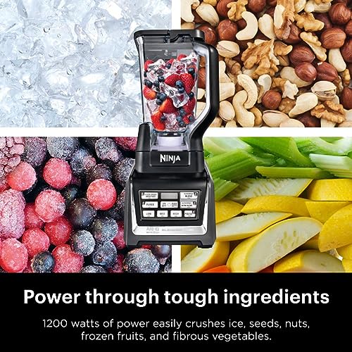 Ninja Nutri Personal & Countertop Blender, 1200W Auto-iQ, Black, BL642 - image 8