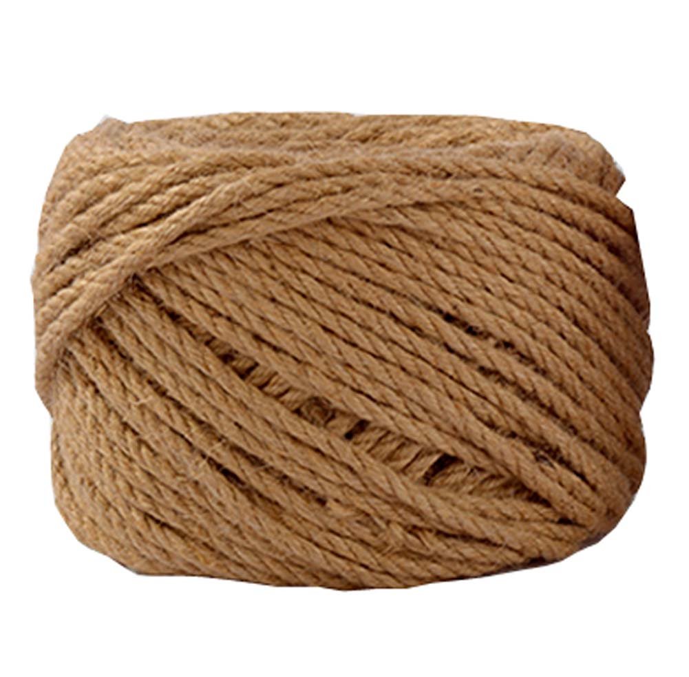 Cordel de yute natural grueso y cuerda cáñamo 5 mm artesanal