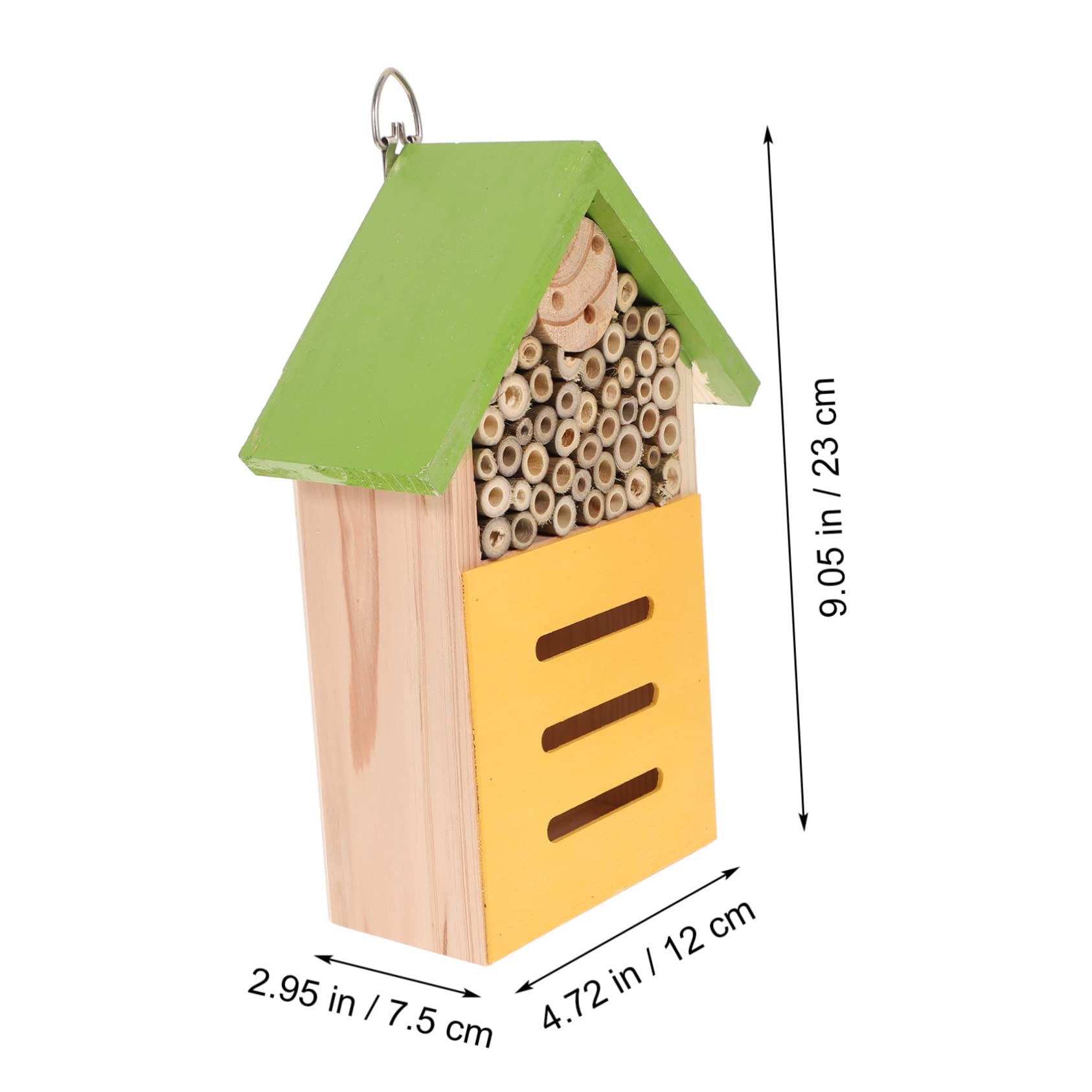 Dekoratives Insektenhaus für Garten Grün Langlebig als Lebensraum für Marienkäfer und Nützliche Insekten