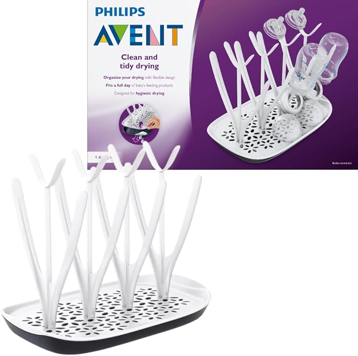 Philips Avent Egouttoir design pour 8 Biberons Noir et Blanc (Modèle SCF149/00) : Amazon.fr: Cuisine et Maison