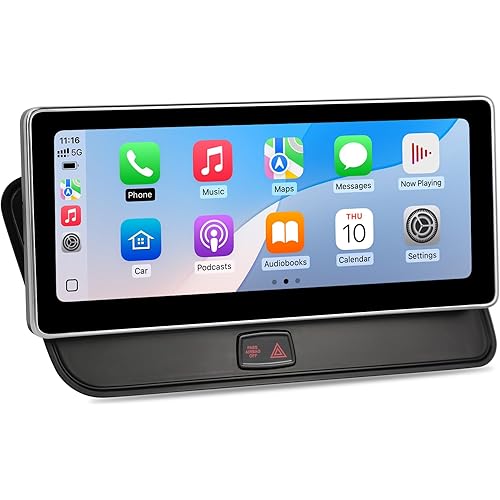 10.25 inch Touch Screen for Audi Q5 Concert/Symphony(2009-2017) CarPlay Android Auto Upgrade Factory Car Radio Retain Original Stereo System (10.25 Q5 Concert/Symphony)