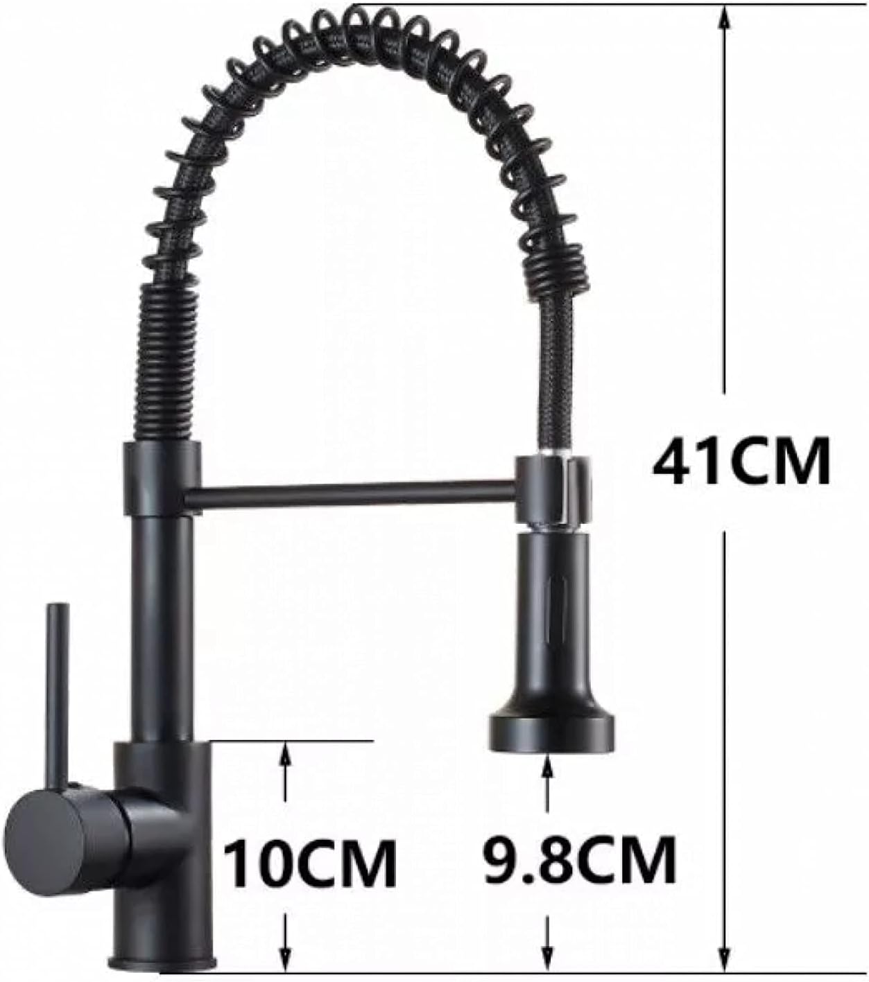 Faucet Pull Out Kitchen Faucet Brass and Nickel Pull Down Kitchen Sink Faucet Hot Cold Kitchen Mixer Tap(Style 4 Black Nickel)