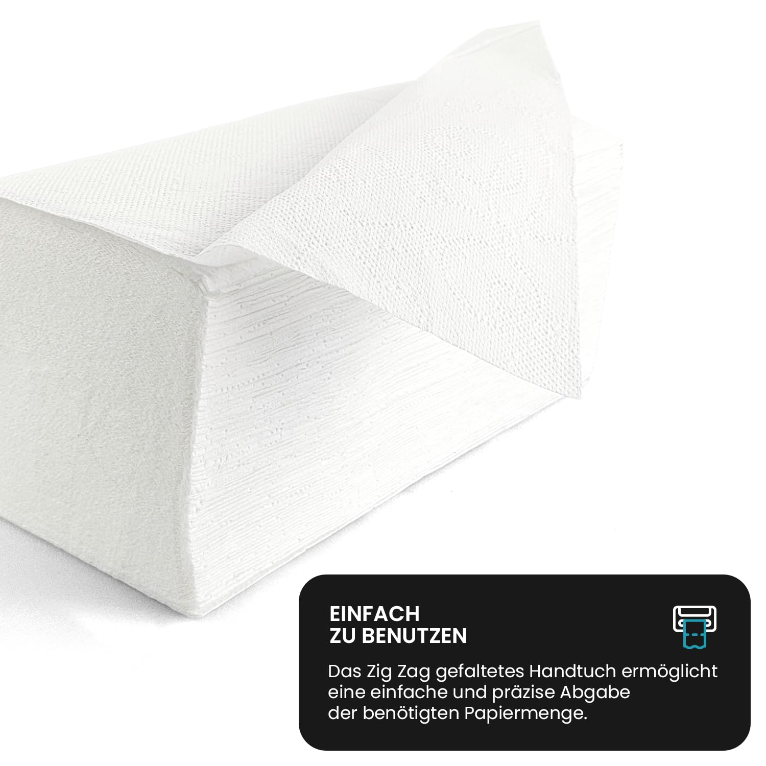 Netuno asciugamani piegati di carta bianca monouso 20 x 150 fogli 3000 fogli asciugamani usa e getta per dispenser 2 veli asciugamano doppio velo per la pulizia delle mani