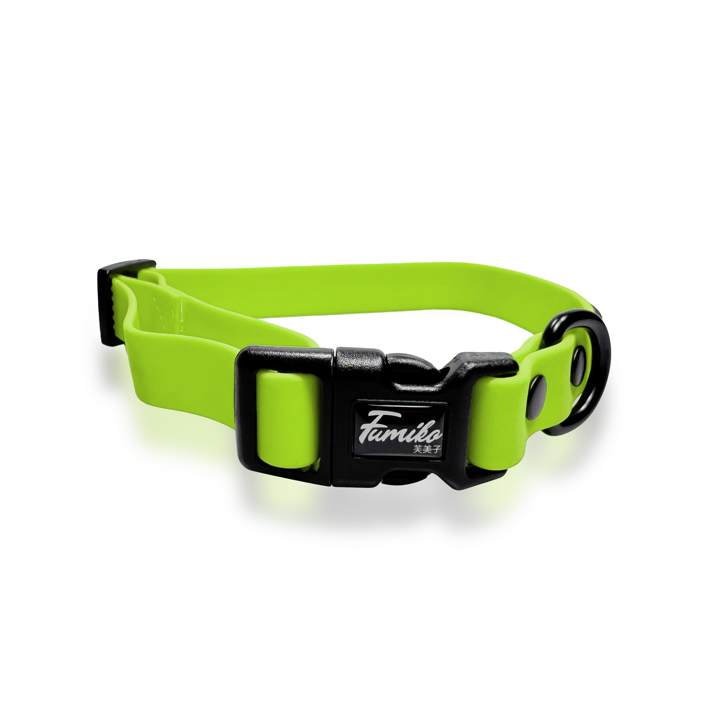 Fumiko® Hundehalsband aus Biothane versch.größen (Fancy Neon, S)