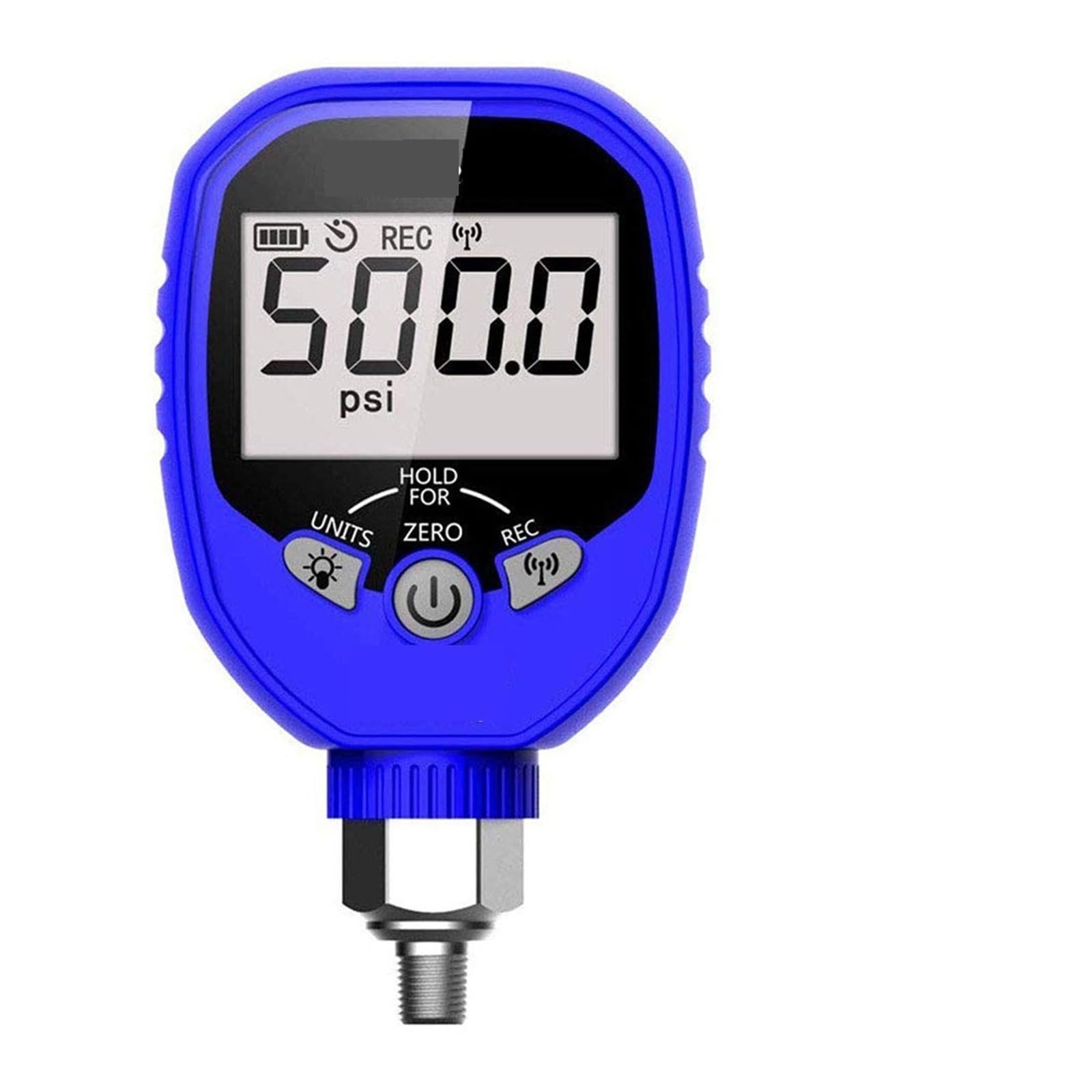 HVAC Manifold Gauge Wireless Digital Pressure Gauge R134a Refrigeration Manometers Tools Vacuum Gauge Tools -14.5~500 PSI 1/8'' for Car A/C System