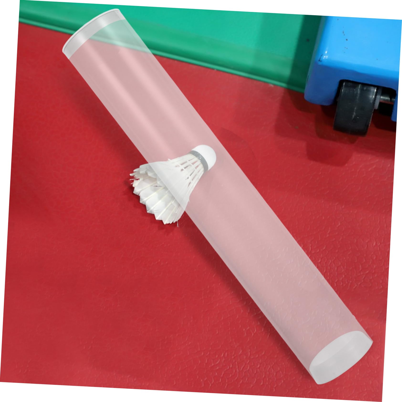 Transparenter Badminton Shuttlecock Behälter mit Deckeln Tragbarer Federball Aufbewahrungs Tube für Training Sport und Outdoor DIY Anpassbar für Spieler