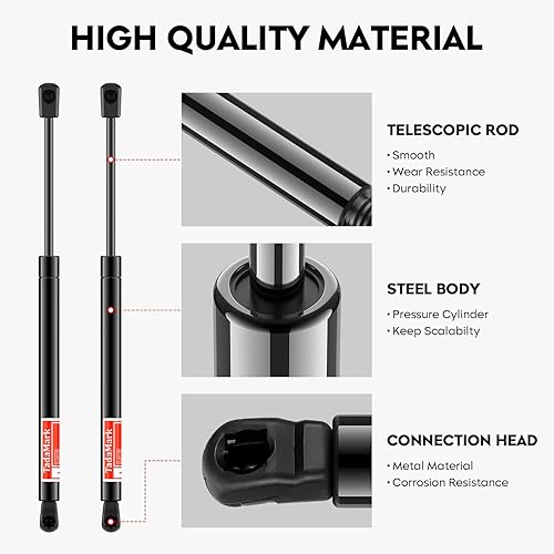 Miniatura 5 de 2 piezas de soporte de elevación de capó delantero amortiguadores de gas para Nissan Murano 6328 SG325019 2003-2007