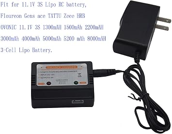 Blomiky 15V Wall Charger with XH-4P Plug and Charger Box Suitable for 11.1V 3S Li-ion or Lipo Battery /15V Charger